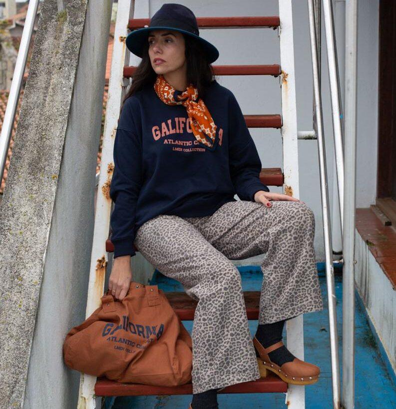 lmdi collection Sudadera Edición Limitada “Galifornia” Woman marino/teja