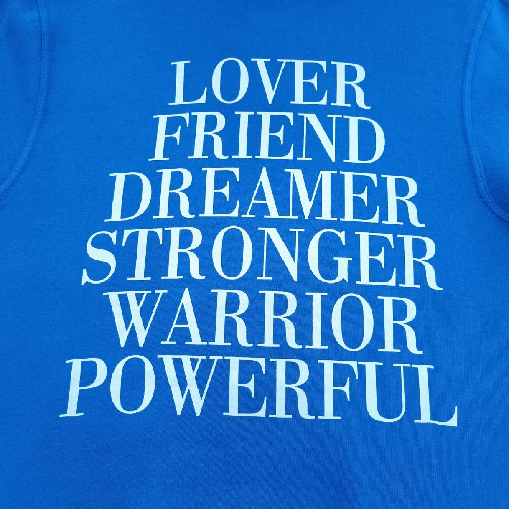 lmdi collection Sudadera Edición Limitada ‘Not just a pádel player’ azulón/ blanco LMDI Collection