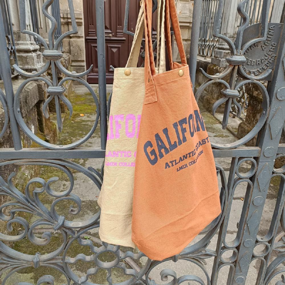 Lmdi Collection Tote Bag Grande Ocre Galifornia Atlantic Coast LMDI Collection