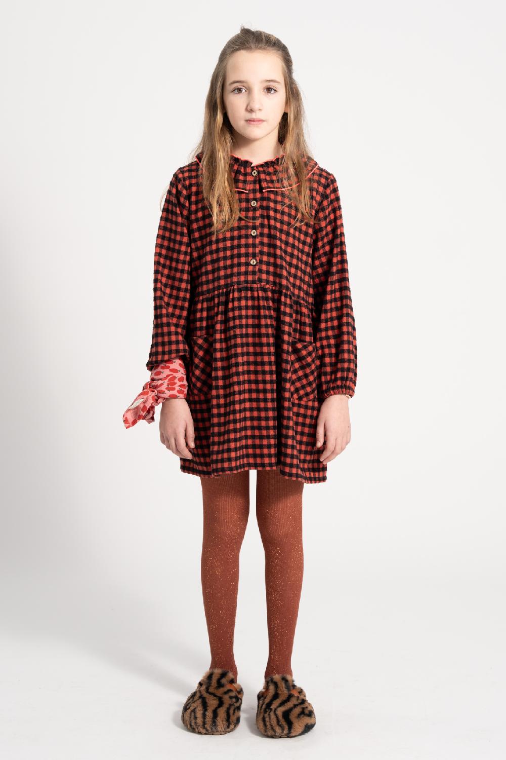 lmdi collection Vestido cuadro vichy rojo&negro Piupiuchick