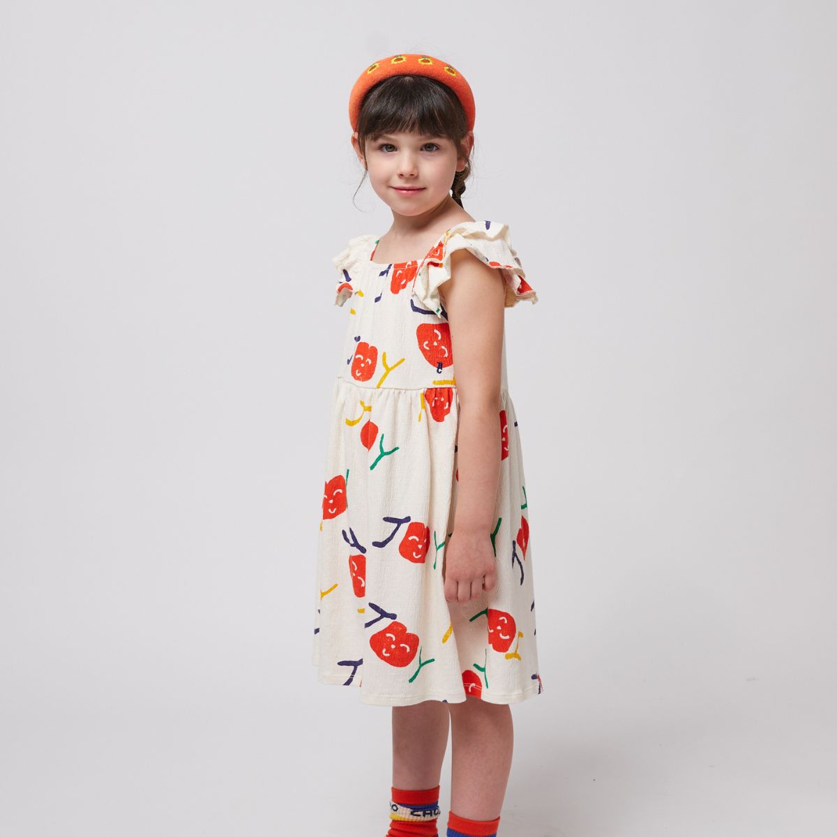 lmdi collection Vestido volantes estampado Smiling Bobo Choses