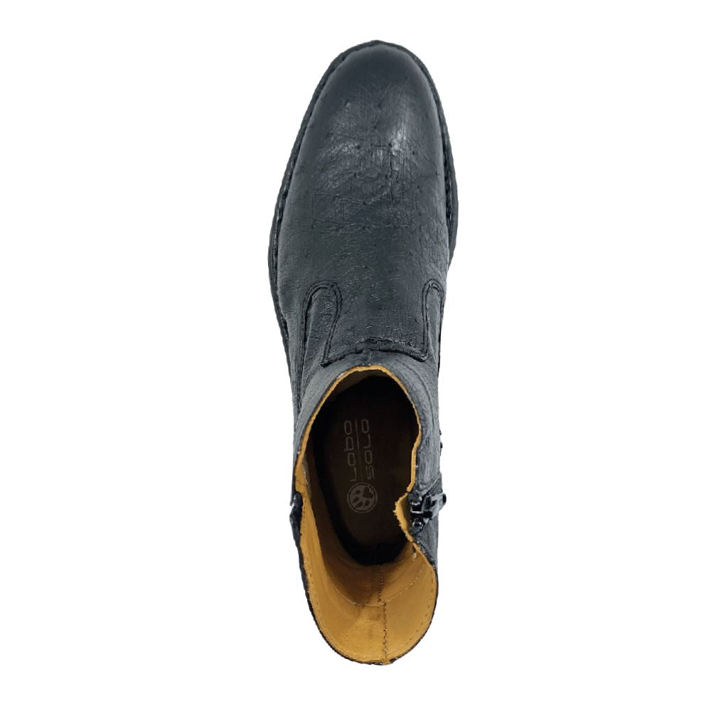 Lobo Solo BOTIN CABALLERO 7911AS PANZA DE AVESTRUZ NEGRO