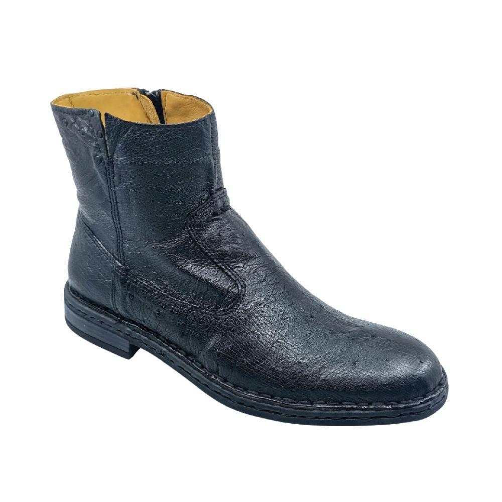 lobo solo BOTIN CABALLERO 7911AS PANZA DE AVESTRUZ NEGRO