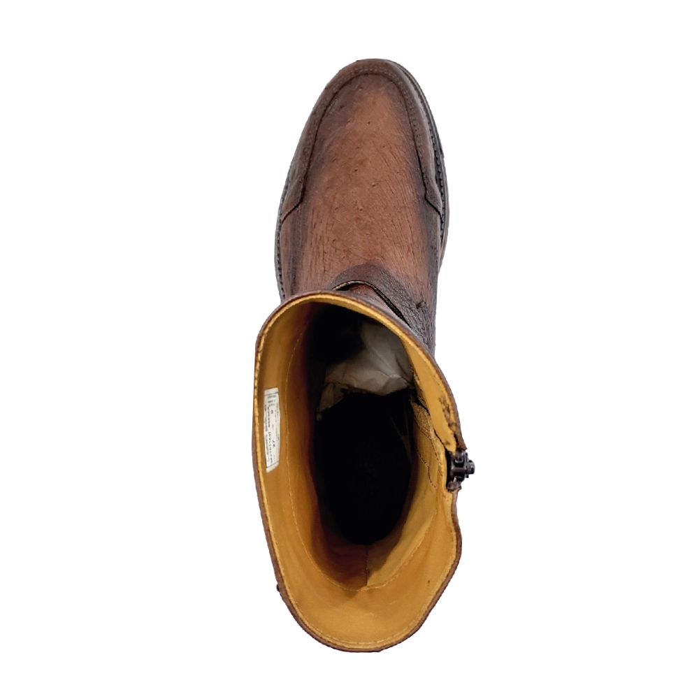 Lobo Solo BOTIN CABALLERO 8949AS PANZA DE AVESTRUZ TABACO