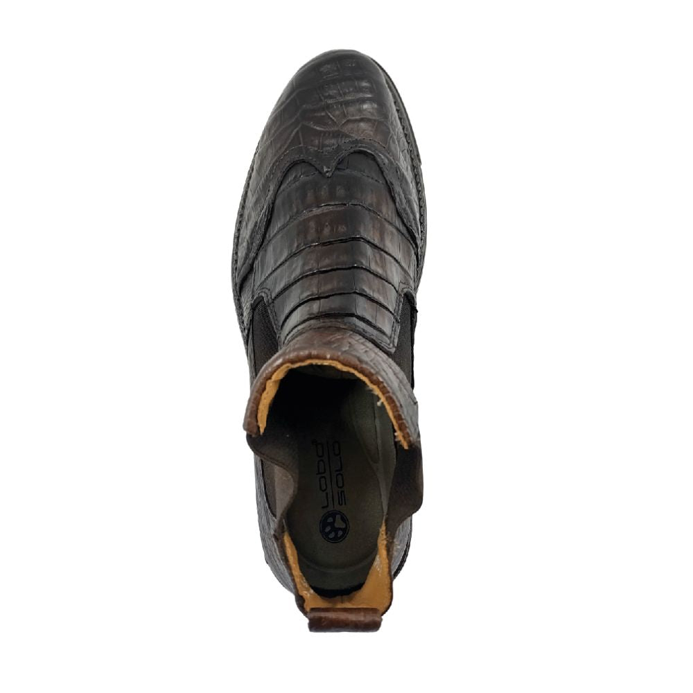 Lobo Solo BOTIN CABALLERO 8948CO COCODRILO CAFÉ