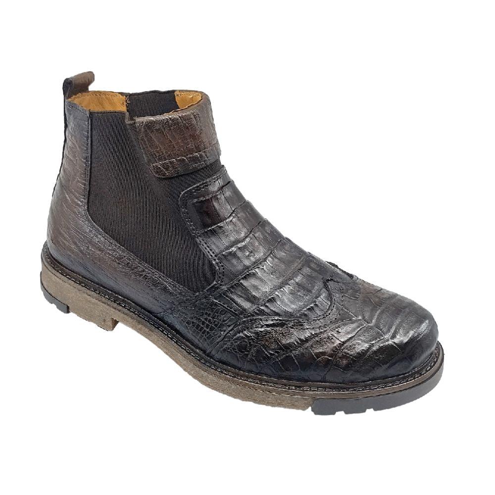lobo solo BOTIN CABALLERO 8948CO COCODRILO CAFÉ