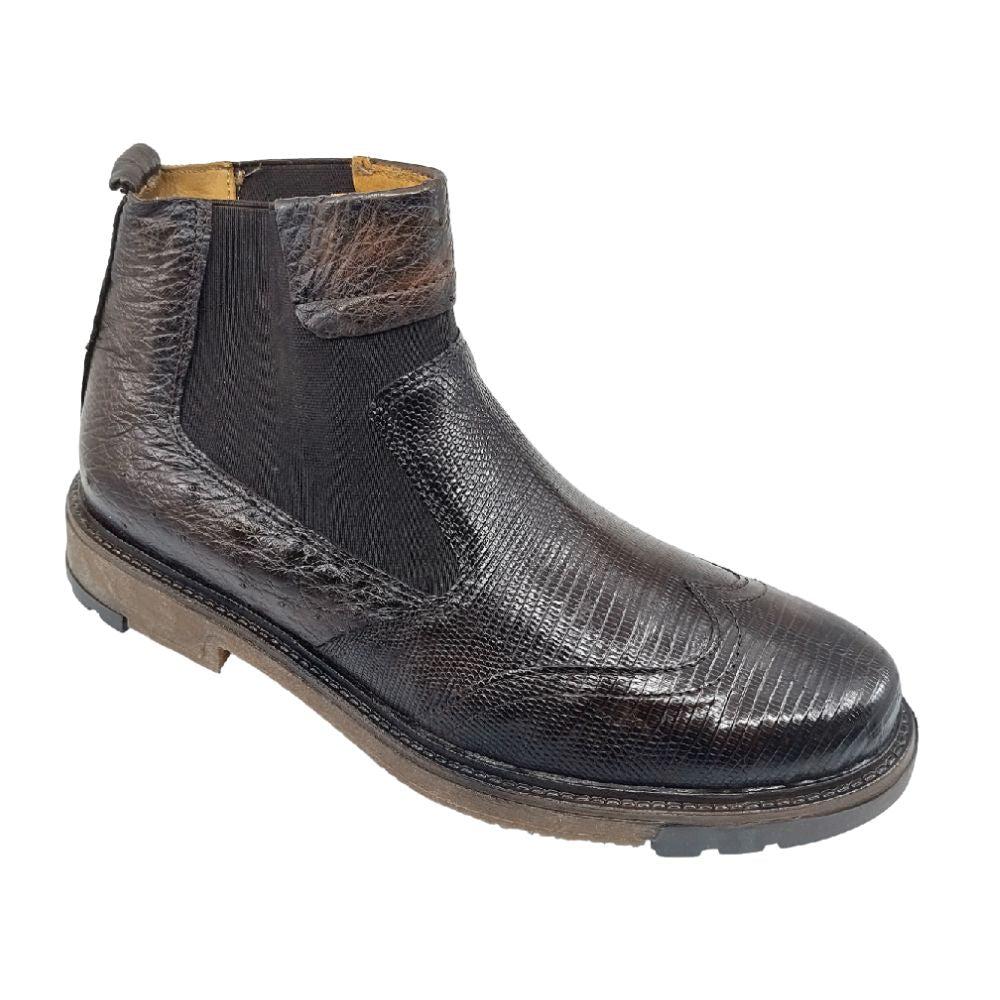 lobo solo BOTIN CABALLERO 8948XL LIZARD CAFE