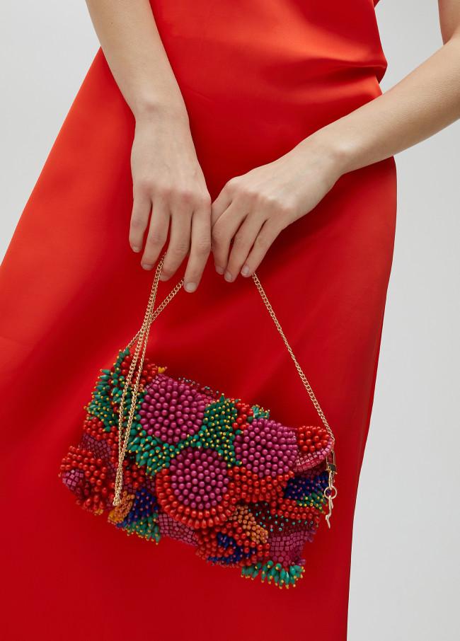 Lola Casademunt Bolsito Sobre En Pedrería Multicolor