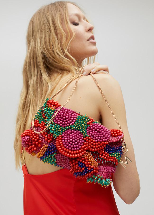 lola casademunt Bolsito sobre en pedrería multicolor