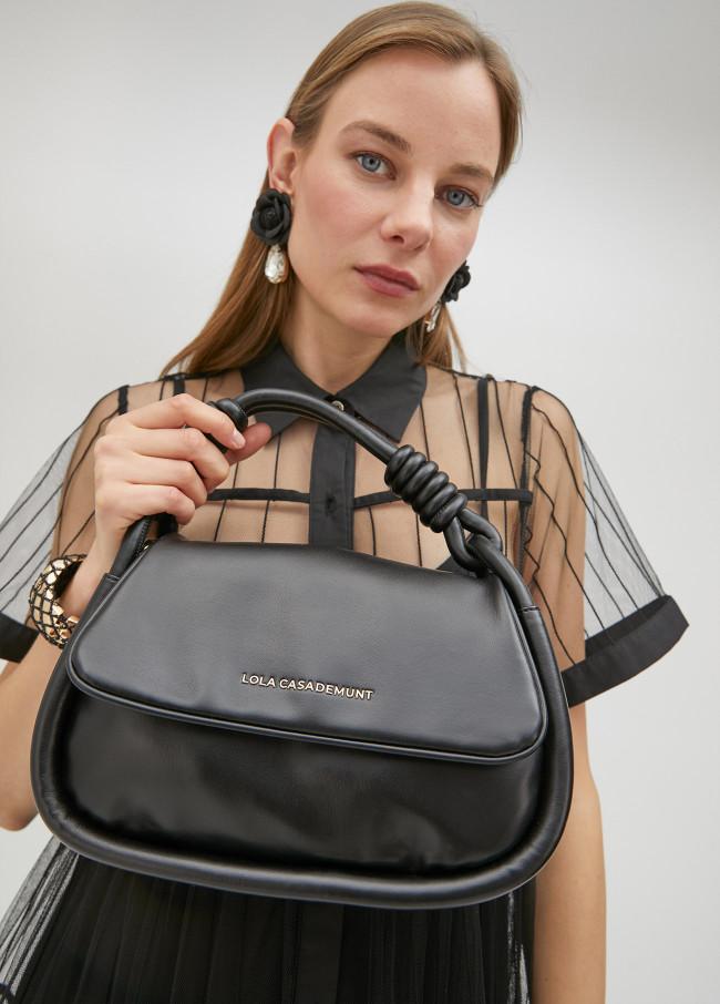 Lola Casademunt Bolso Bandolera Con Solapa Con Asas Redondas