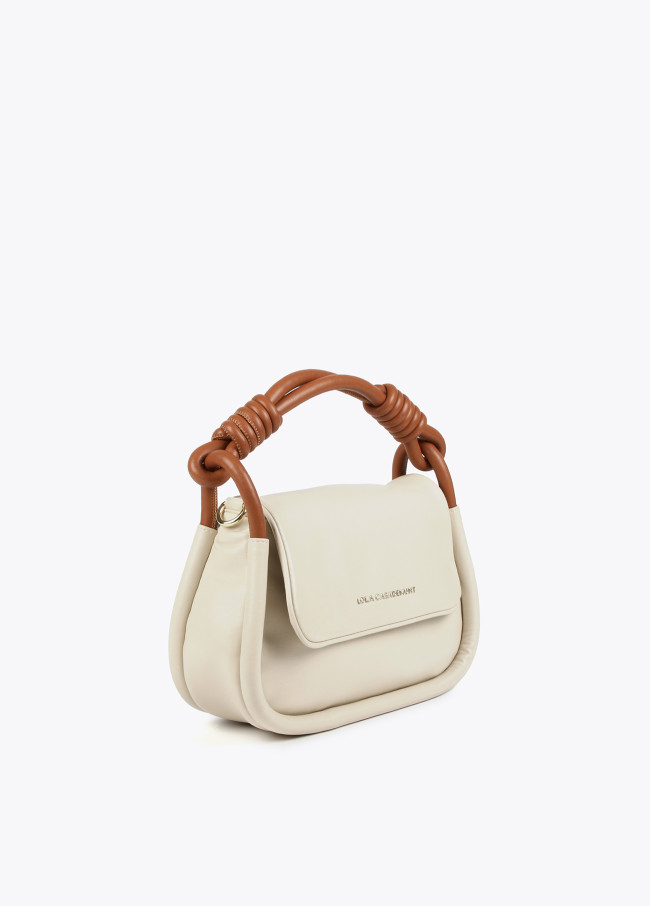 Lola Casademunt Bolso Bandolera Con Solapa Con Asas Redondas