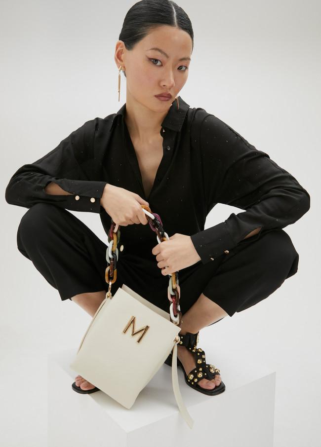 Lola Casademunt Bolso Bandolera Efecto Piel Con Asa Multicolor