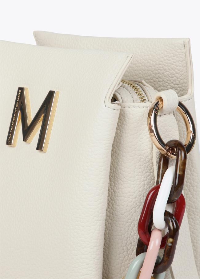 Lola Casademunt Bolso Bandolera Efecto Piel Con Asa Multicolor