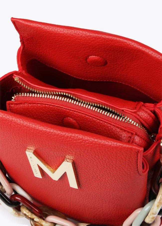 Lola Casademunt Bolso Bandolera Efecto Piel Con Asa Multicolor