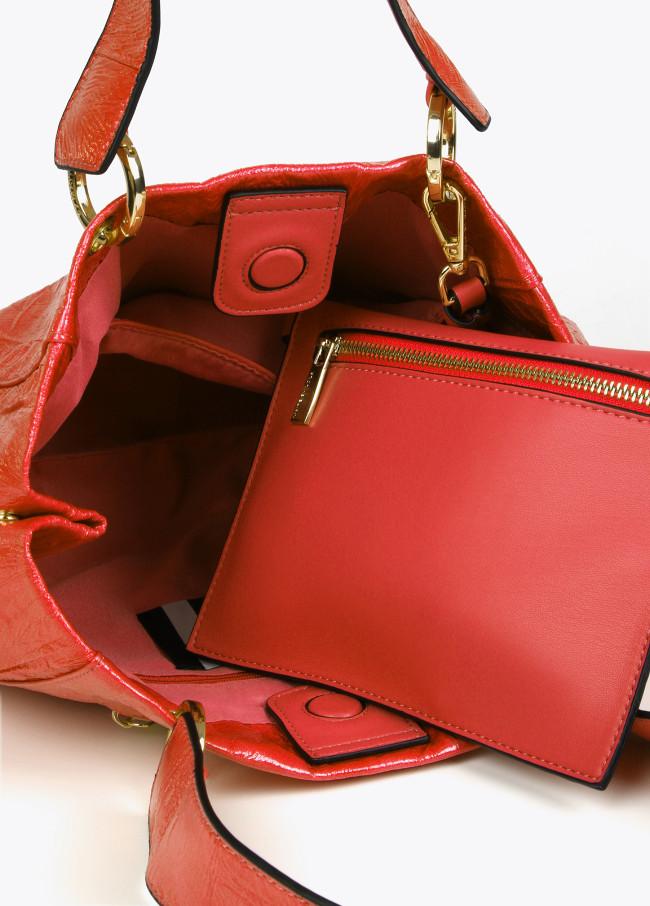 Lola Casademunt Bolso Bandolera Efecto Piel Textura