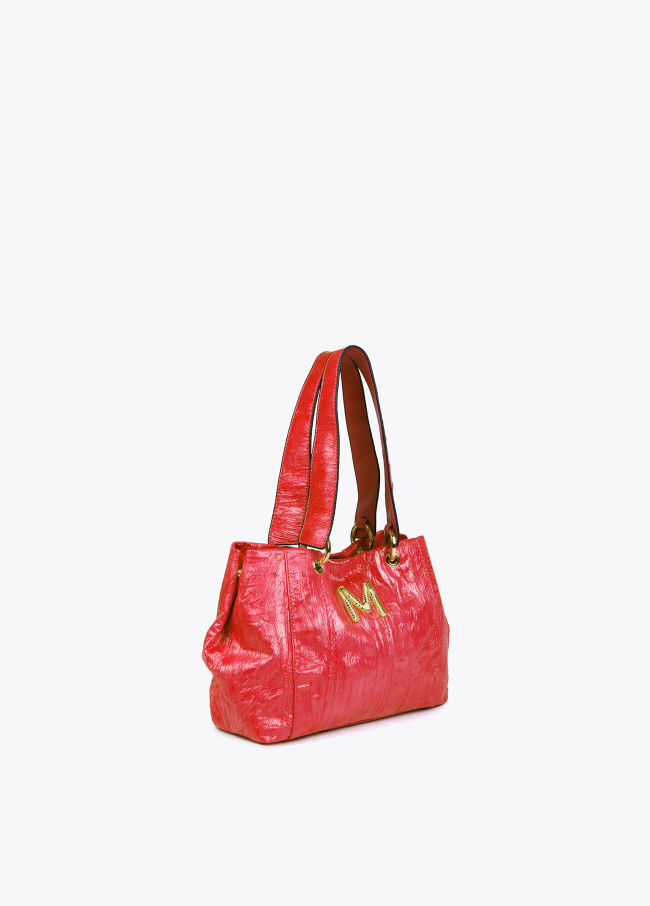 Lola Casademunt Bolso Bandolera Efecto Piel Textura