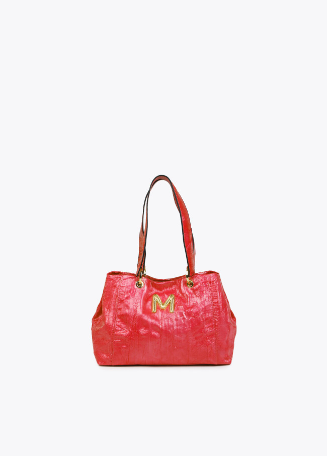 lola casademunt Bolso bandolera efecto piel textura