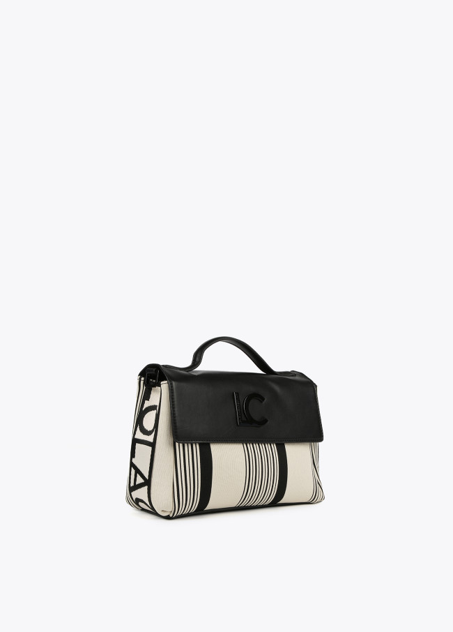 lola casademunt Bolso bandolera en canvas con solapa