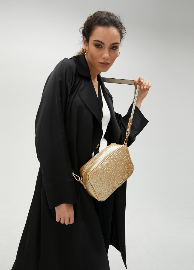 Lola Casademunt Bolso Bandolera Monograma Metalizado