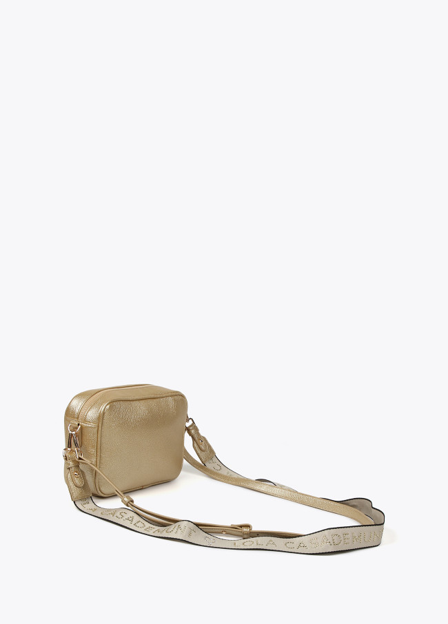 Lola Casademunt Bolso Bandolera Monograma Metalizado