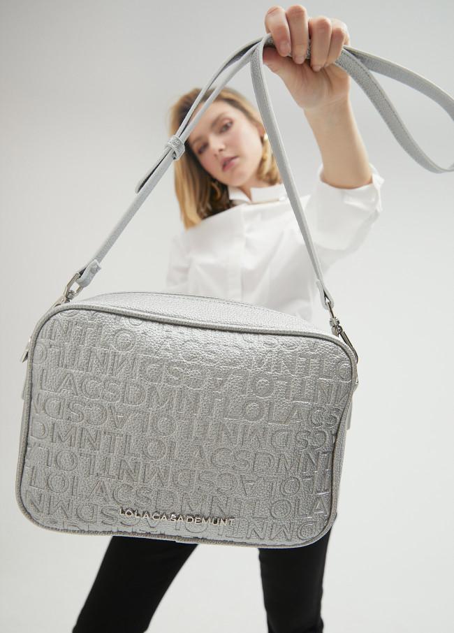 Lola Casademunt Bolso Bandolera Monograma Metalizado