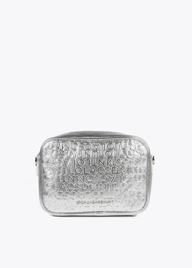 lola casademunt Bolso Bandolera monograma metalizado