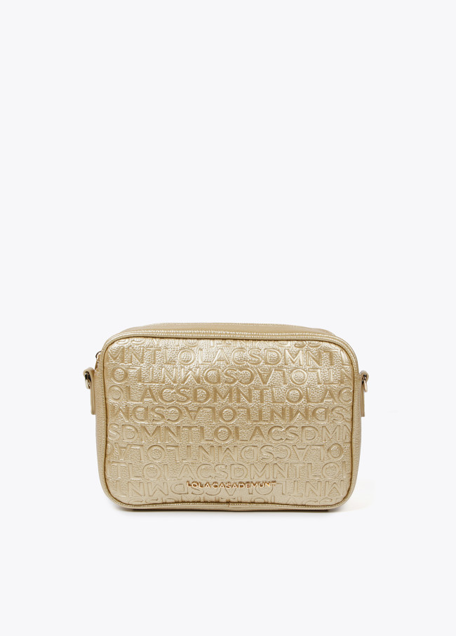 lola casademunt Bolso Bandolera monograma metalizado