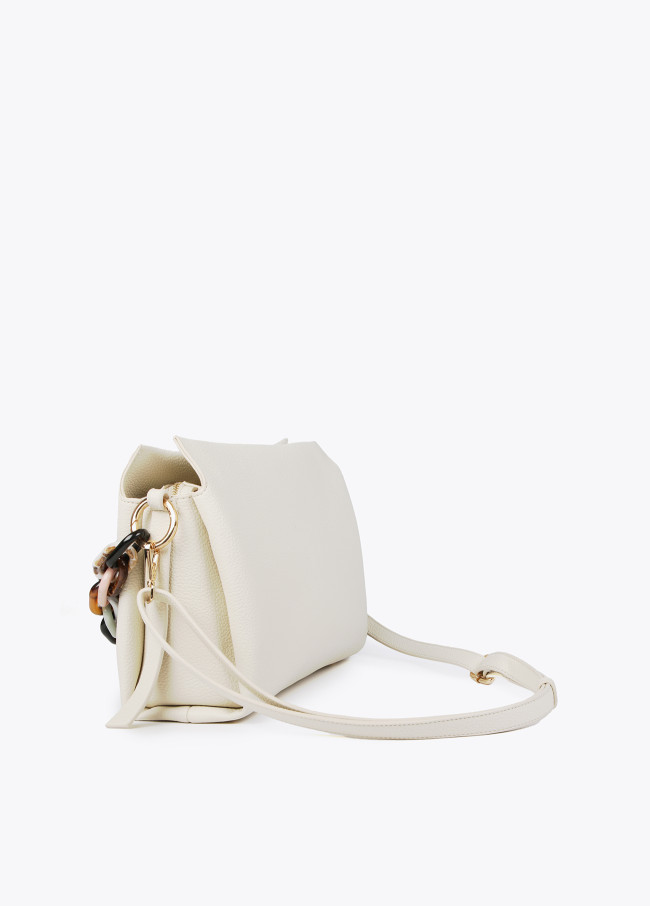 Lola Casademunt Bolso Grande Efecto Piel Con Asa Multicolor