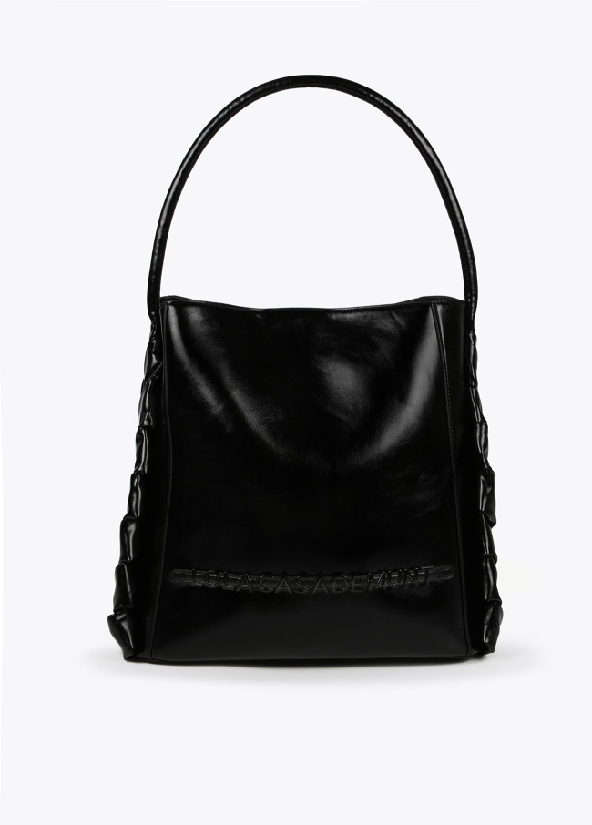 Lola Casademunt Bolso Shopper Con Detalles Laterales
