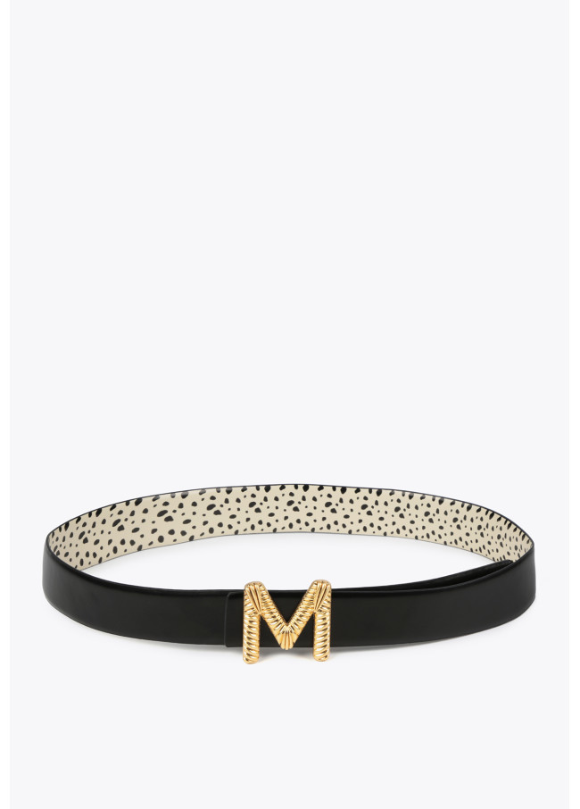 lola casademunt Cinturón reversible estampado dálmata