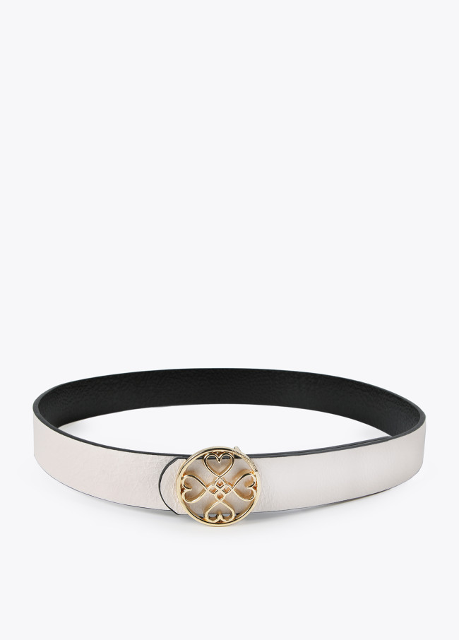 Lola Casademunt Cinturón Reversible Trébol Corazones