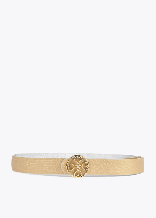 Lola Casademunt Cinturón Reversible Trébol Corazones