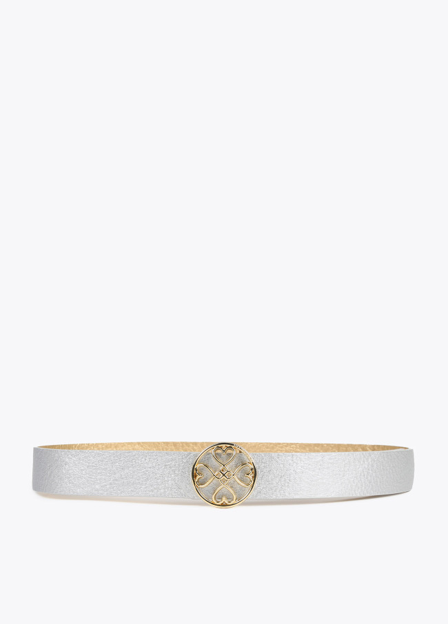 Lola Casademunt Cinturón Reversible Trébol Corazones