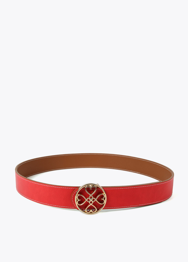 Lola Casademunt Cinturón Reversible Trébol Corazones