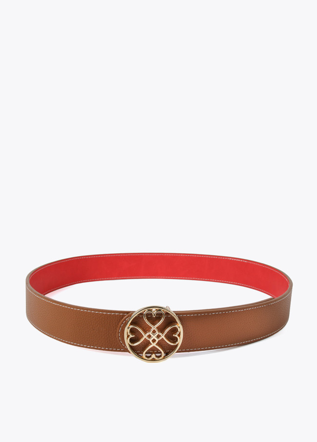 Lola Casademunt Cinturón Reversible Trébol Corazones