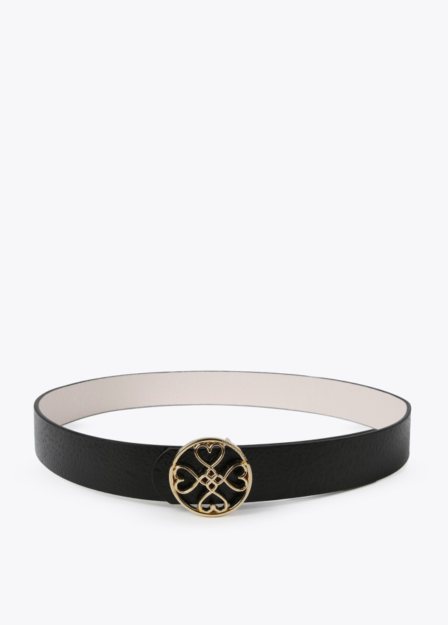 lola casademunt Cinturón reversible trébol corazones