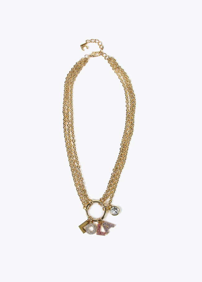 Lola Casademunt Collar Multi Cadena Y Charms Lola Love