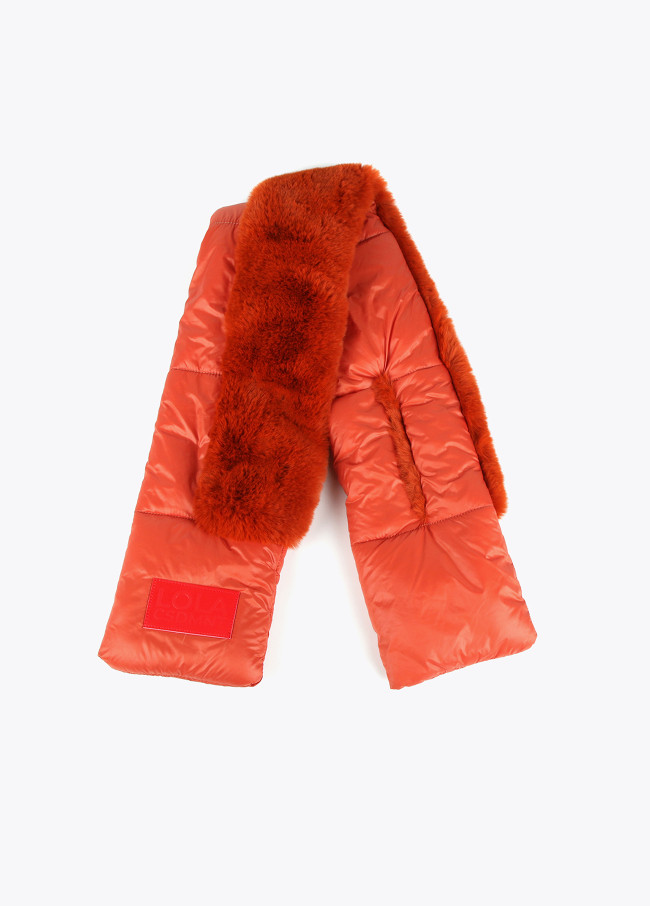 Lola Casademunt Cuello Acolchado Y Pelo Efecto Piel