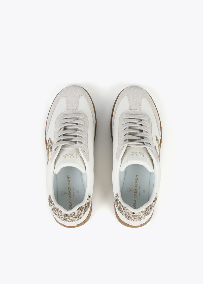 Lola Casademunt Deportiva Detalles Efecto Glitter Y Leopardo