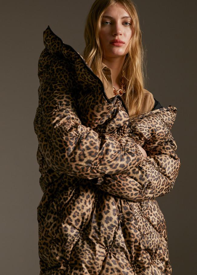 Lola Casademunt Abrigo Acolchado Forro Contraste