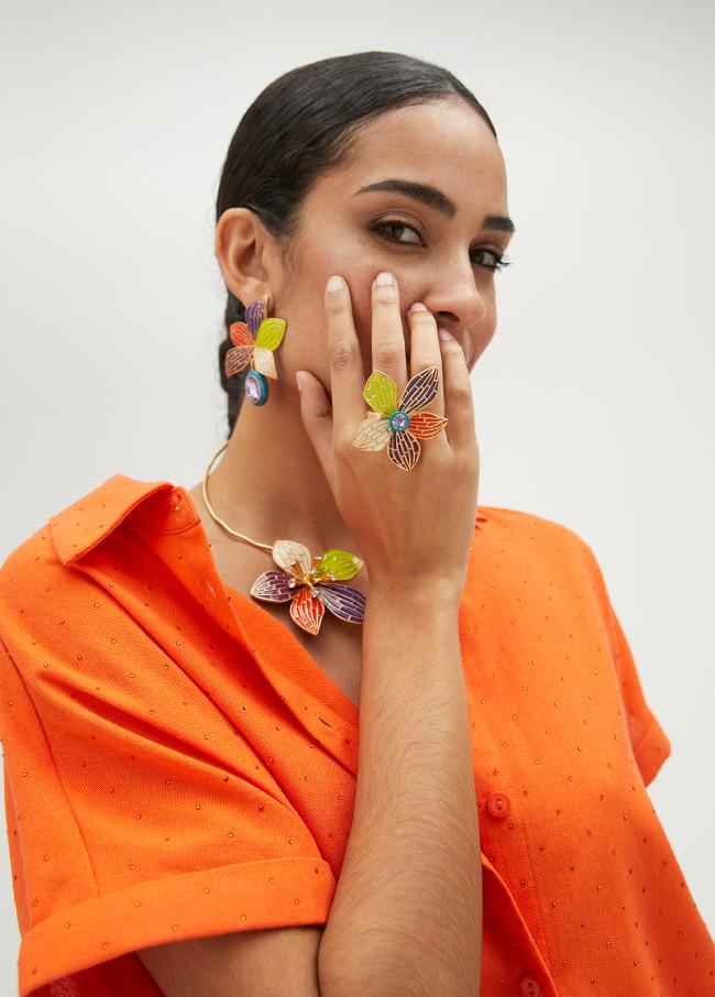 Lola Casademunt Anillo Elástico Orquídea