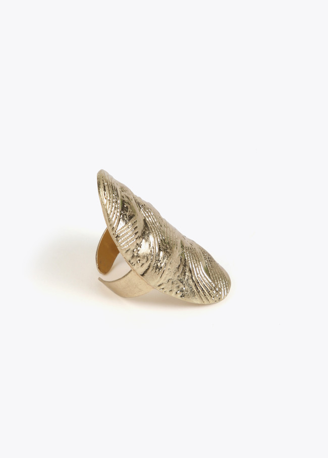 Lola Casademunt Anillo Maxi Textura