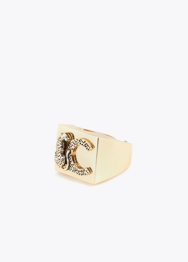 Lola Casademunt Anillo Sello Con Logo Animal