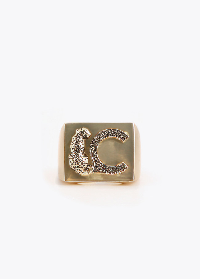 Lola Casademunt Anillo Sello Con Logo Animal