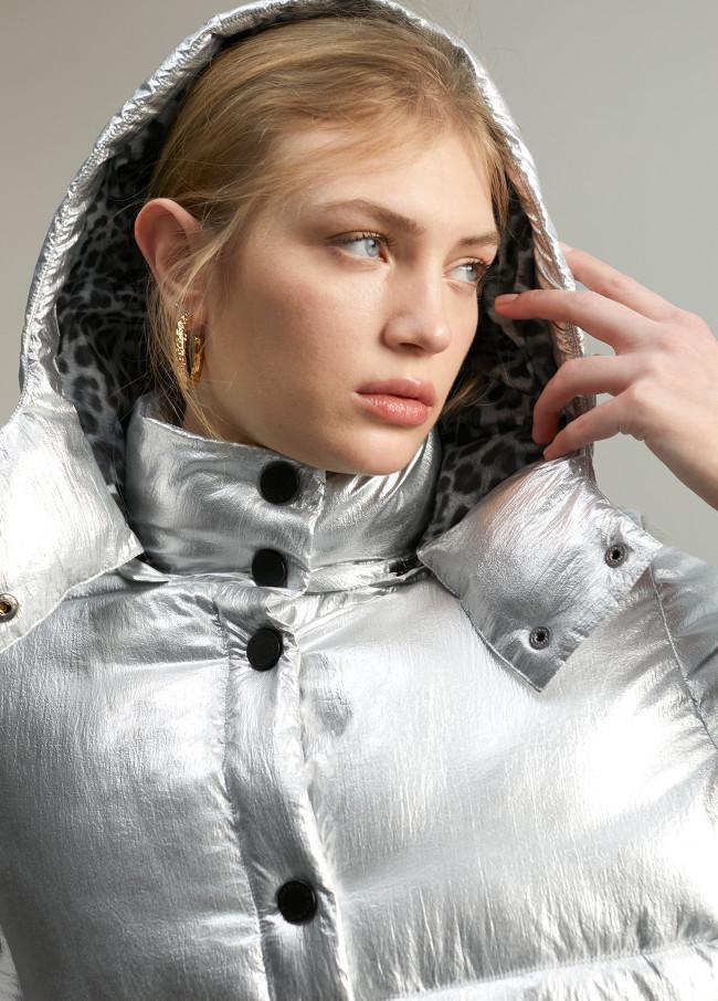 Lola Casademunt Anorak Acolchado Metalizado