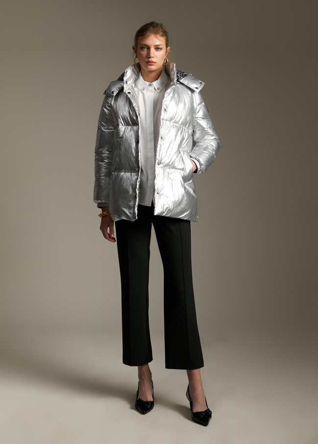 Lola Casademunt Anorak Acolchado Metalizado