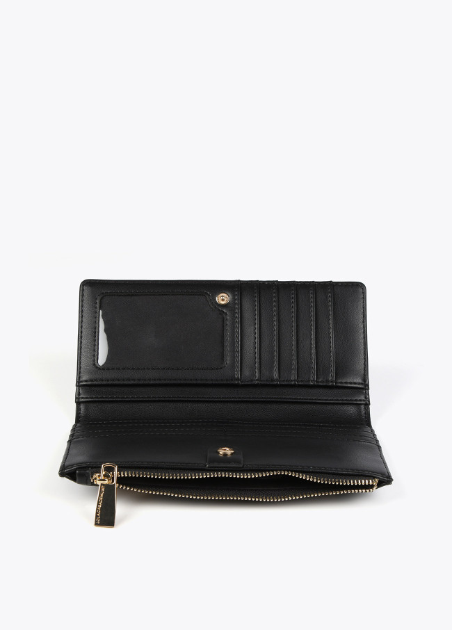 Lola Casademunt Billetero Negro Y Dorado