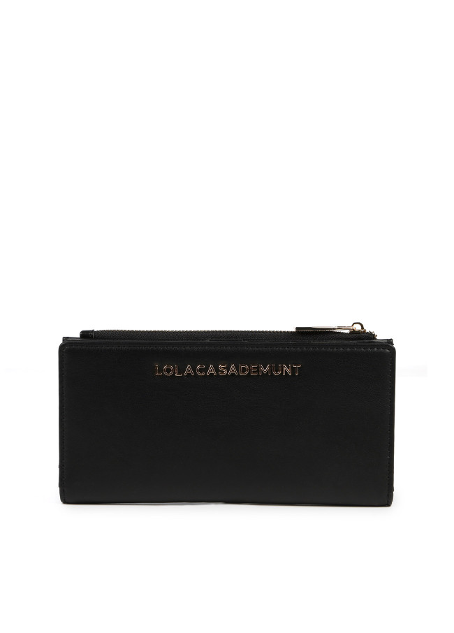 Lola Casademunt Billetero Negro Y Dorado