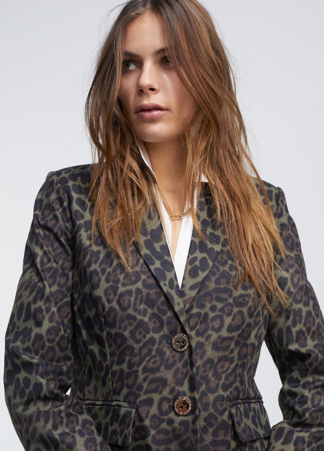 Lola Casademunt Blazer Animal Print