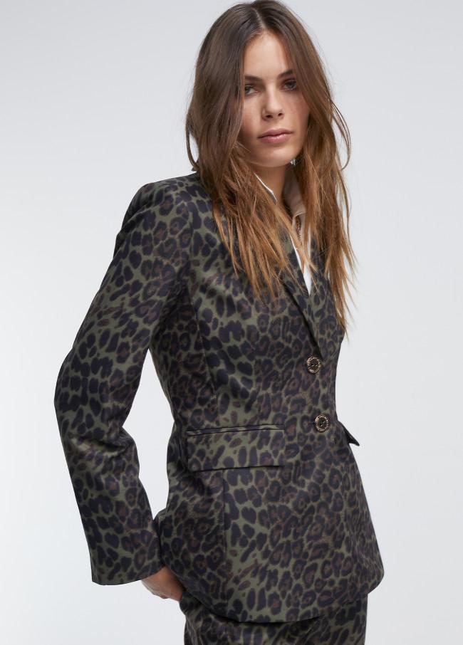 Lola Casademunt Blazer Animal Print